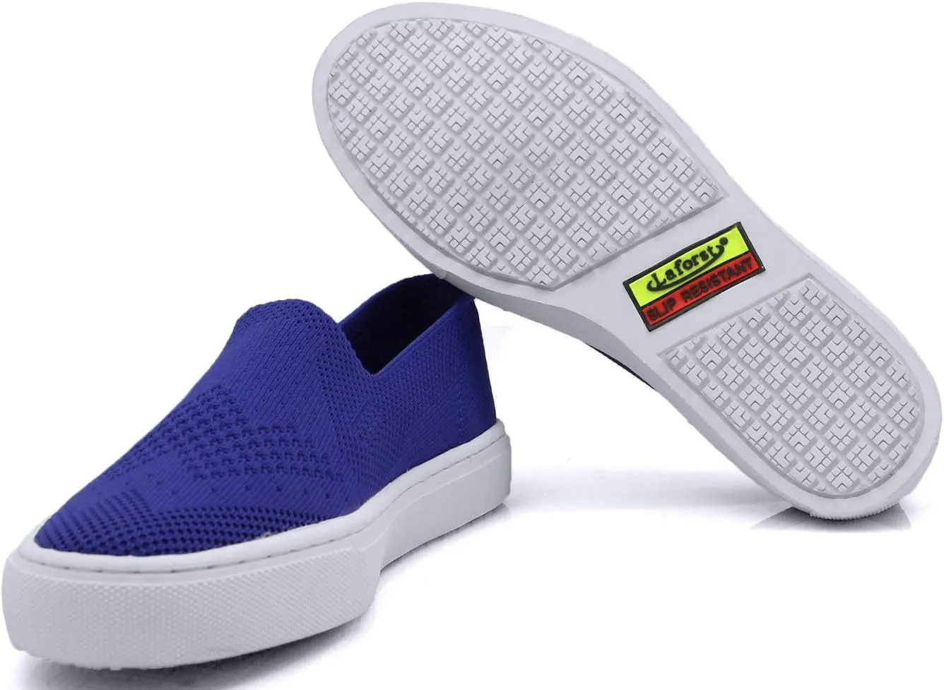 Laforst Fashion Womens Mesh Upper Slip Resistant Server Waitress Slip On Flats
