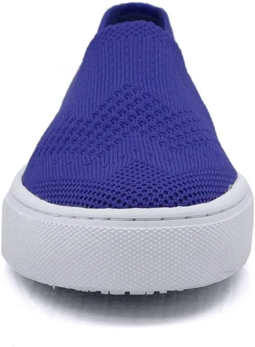 Laforst Fashion Womens Mesh Upper Slip Resistant Server Waitress Slip On Flats