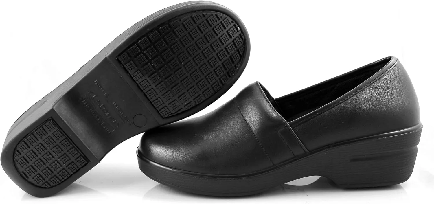 Laforst Womens Jamie Waitress Nonslip Slip On Clog
