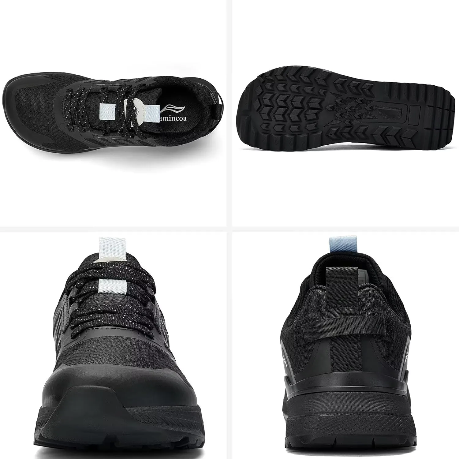 Lamincoa Wide Men's Sneakers Hiking Walking Lightweight Breathable Shoe Non-Slip Outdoor Sports Trail Running Tennis Sneaker