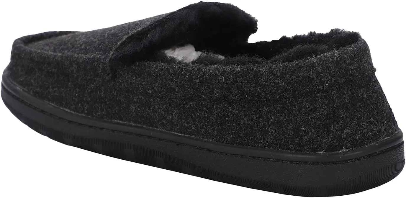 Lamo Mens Harrison Wool Moccasin Casual Slippers Casual - Grey