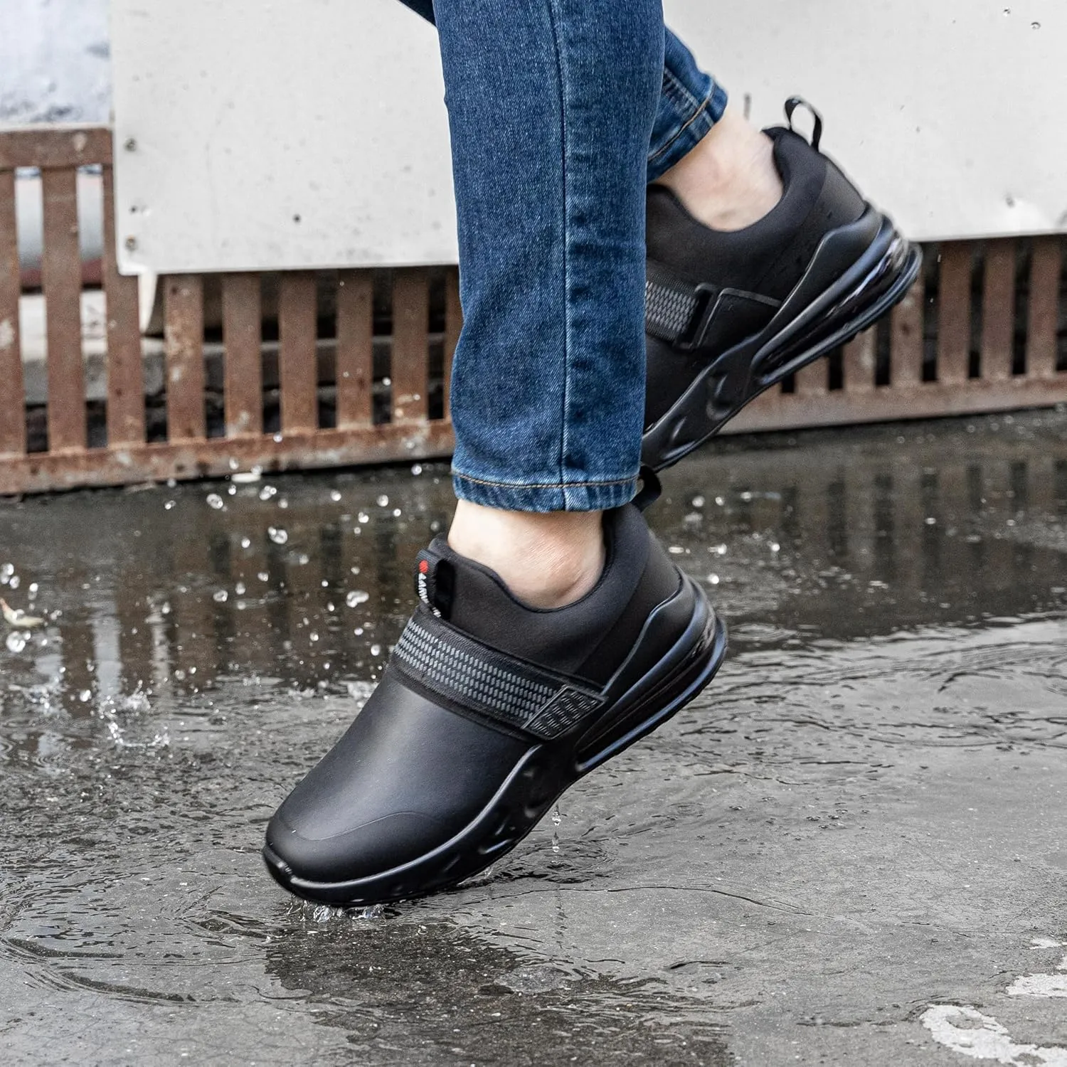 LARNMERN Women Non Slip Work Shoes Food Service Kitchen Chef Waterproof Shoe Restaurant Slip On Zapatos De Trabajo Antideslizantes
