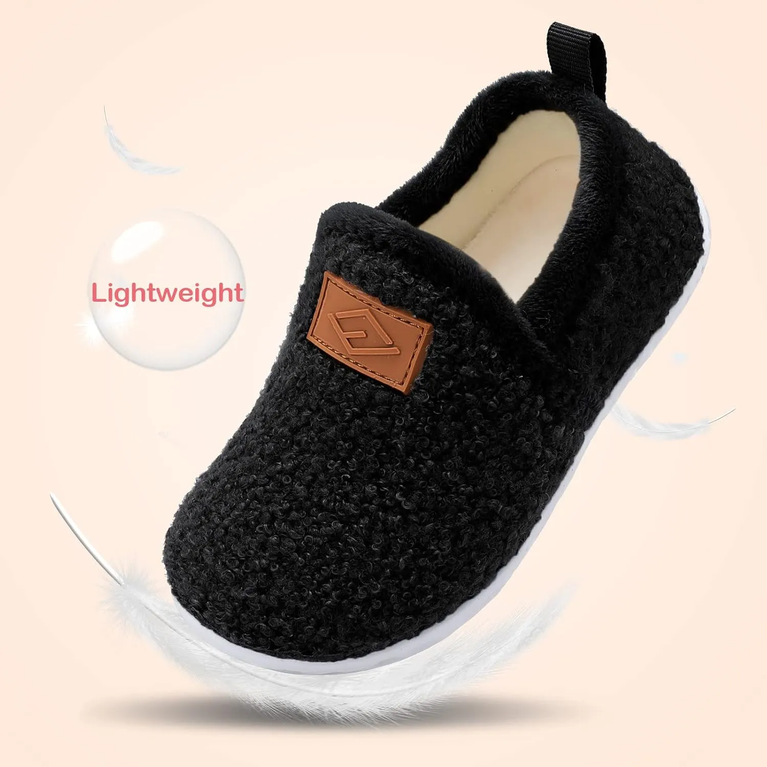 Lefflow Toddler Slippers Boys Girls House Shoes Slip on Baby Sock Shoes Lightweight Outdoor Walking Shoes