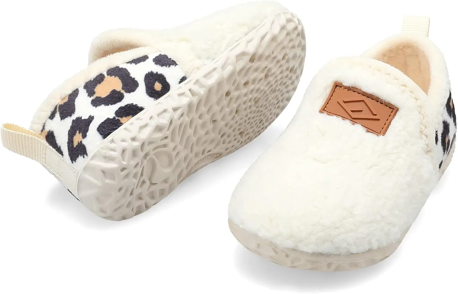 Lefflow Toddler Slippers Boys Girls House Shoes Slip on Baby Sock Shoes Lightweight Outdoor Walking Shoes