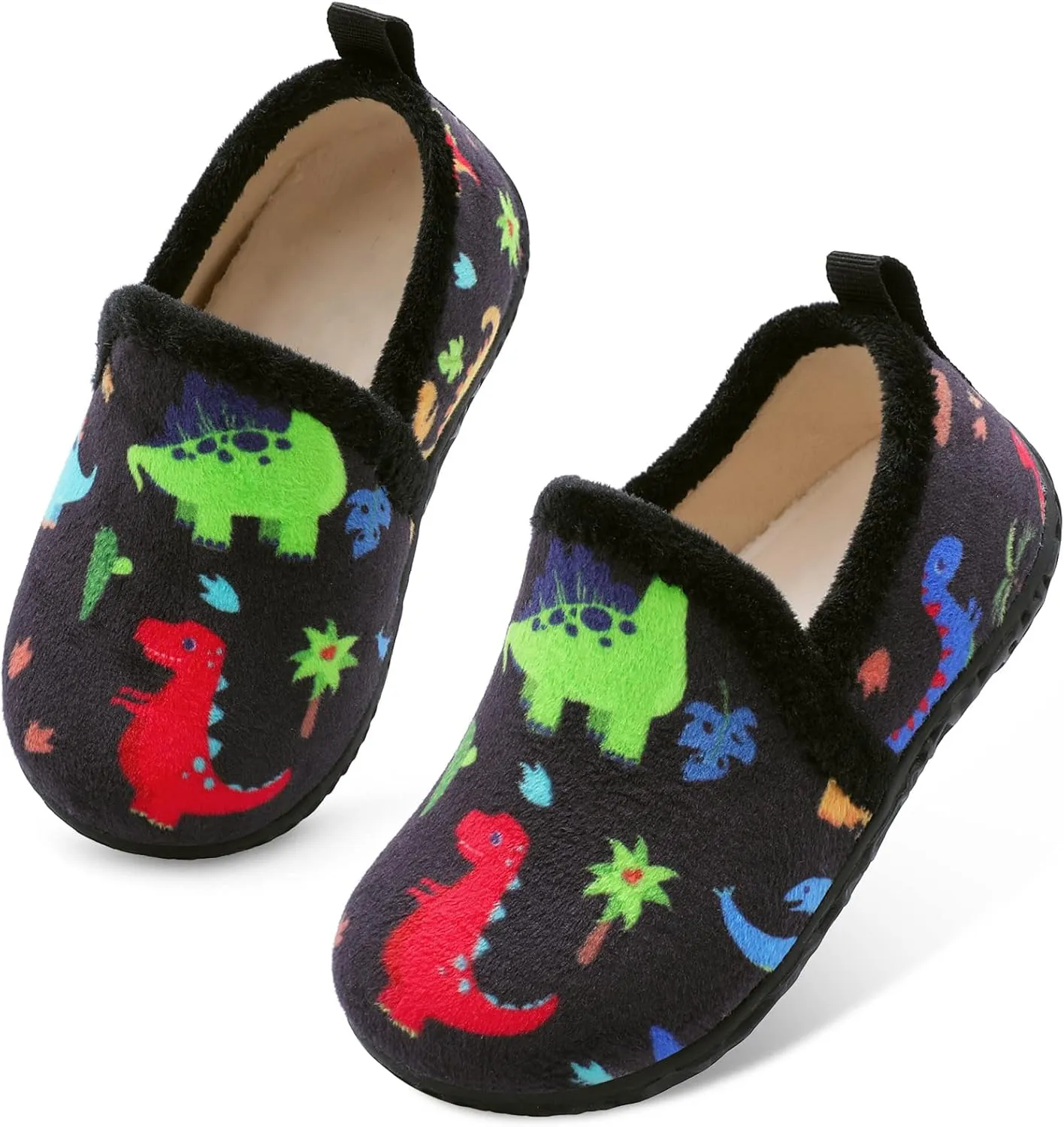 Lefflow Toddler Slippers Boys Girls House Shoes Slip on Baby Sock Shoes Lightweight Outdoor Walking Shoes