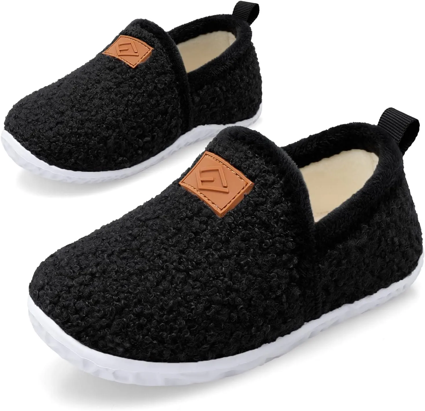 Lefflow Toddler Slippers Boys Girls House Shoes Slip on Baby Sock Shoes Lightweight Outdoor Walking Shoes