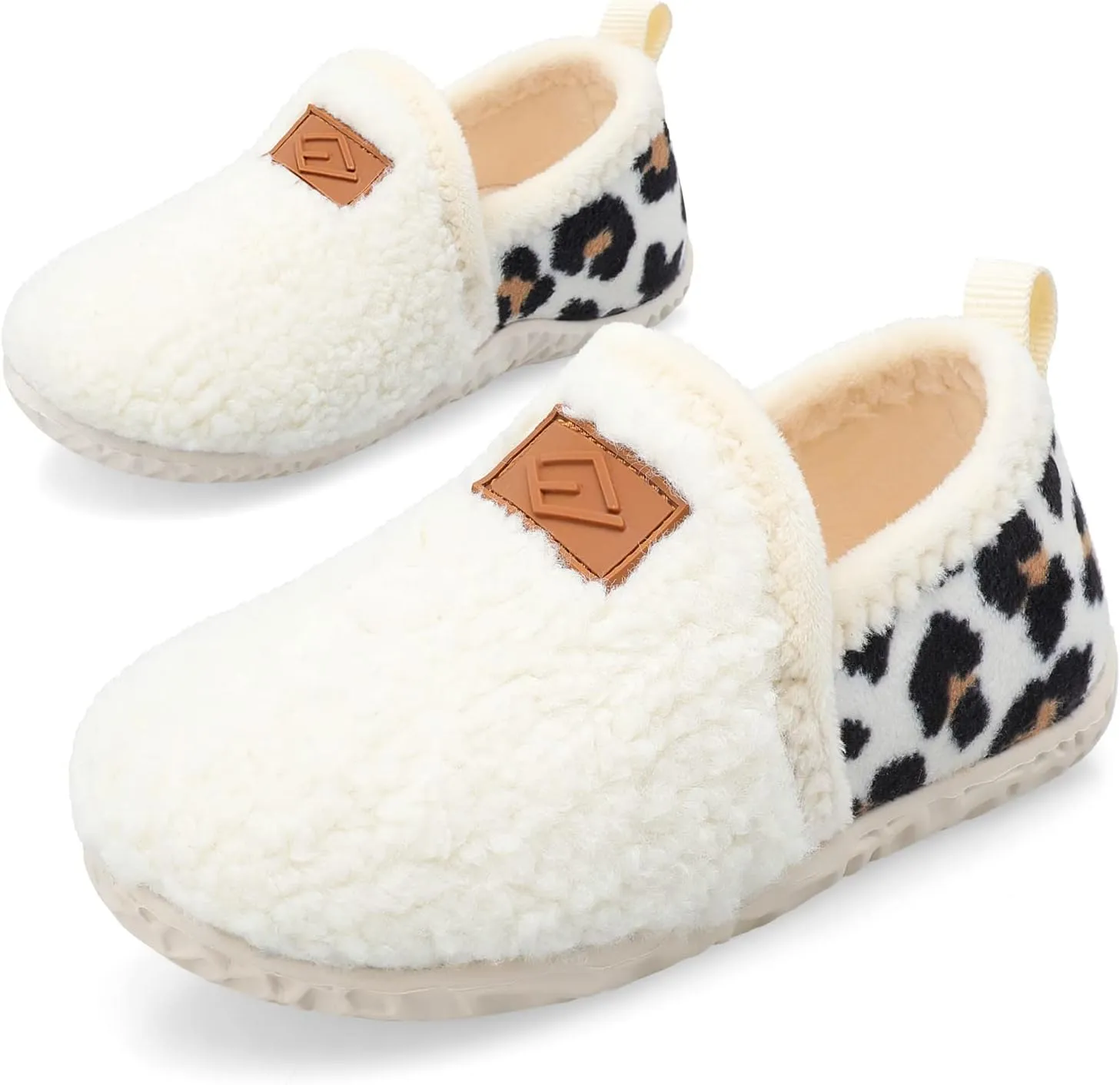 Lefflow Toddler Slippers Boys Girls House Shoes Slip on Baby Sock Shoes Lightweight Outdoor Walking Shoes