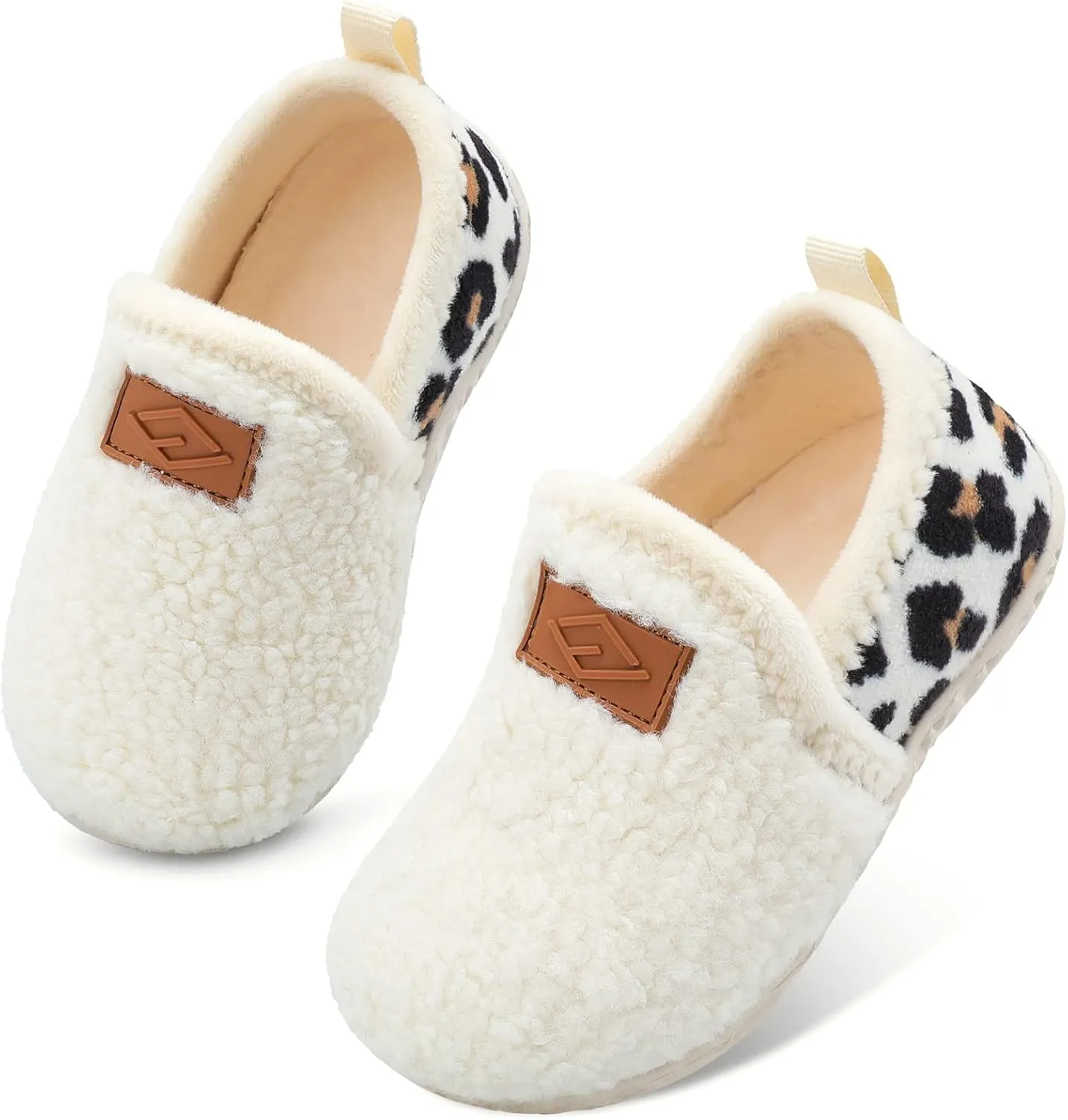 Lefflow Toddler Slippers Boys Girls House Shoes Slip on Baby Sock Shoes Lightweight Outdoor Walking Shoes