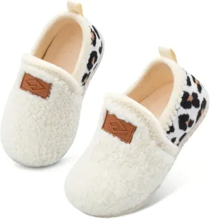 Lefflow Toddler Slippers Boys Girls House Shoes Slip on Baby Sock Shoes Lightweight Outdoor Walking Shoes