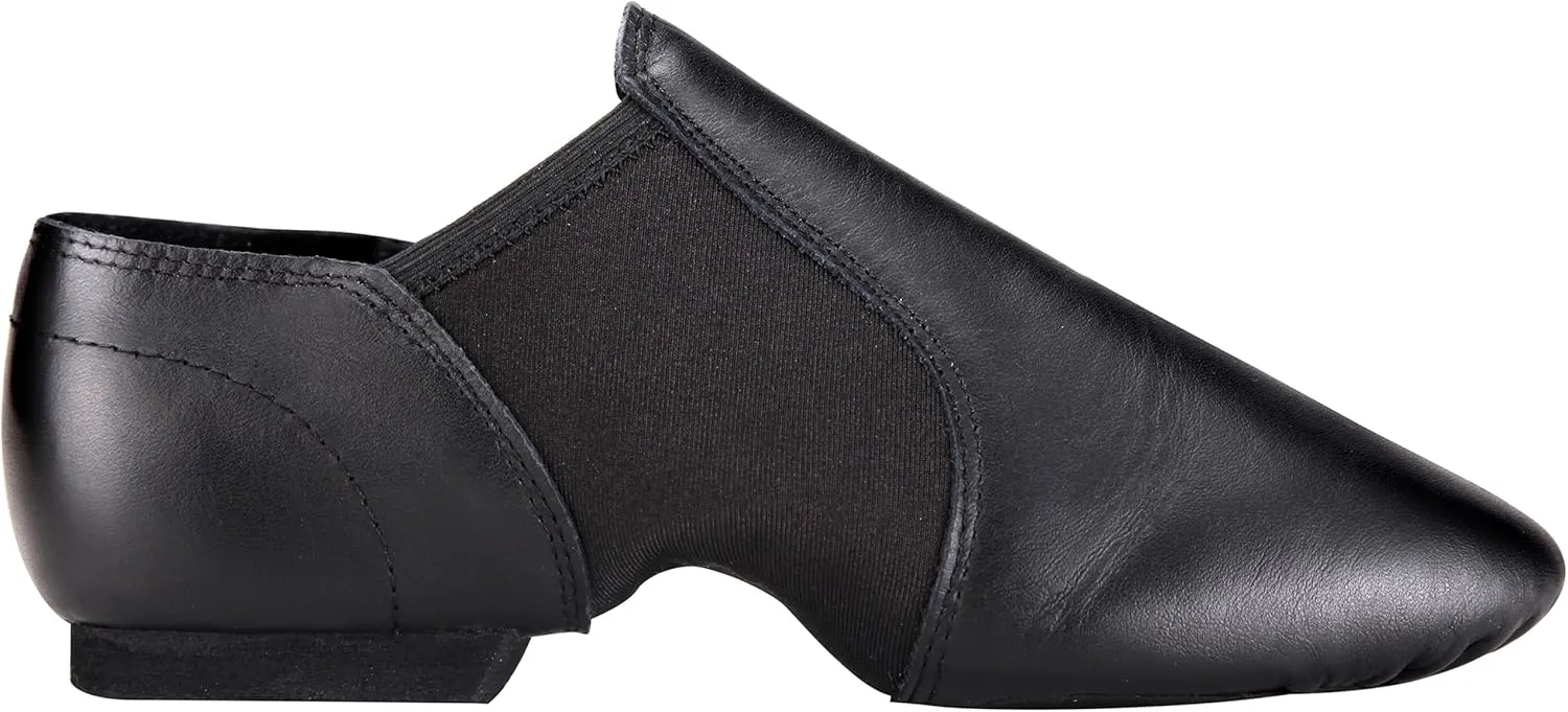 Linodes Unisex Leather Upper Jazz Shoe Slip-on for Women and Men's Dance Shoes