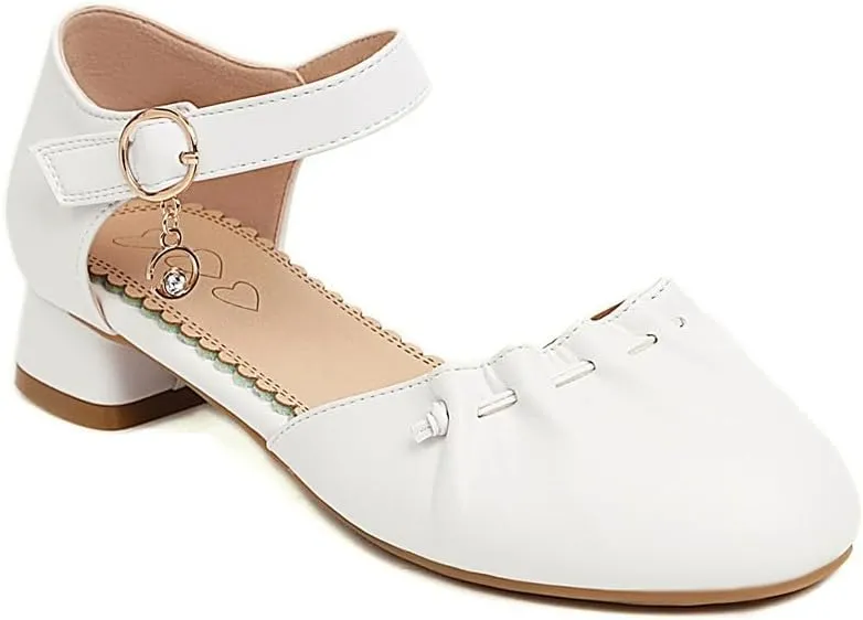 LISYIIZ Womens SS91 Fashion Dress Light Weight Formal Pu Flats Sandals
