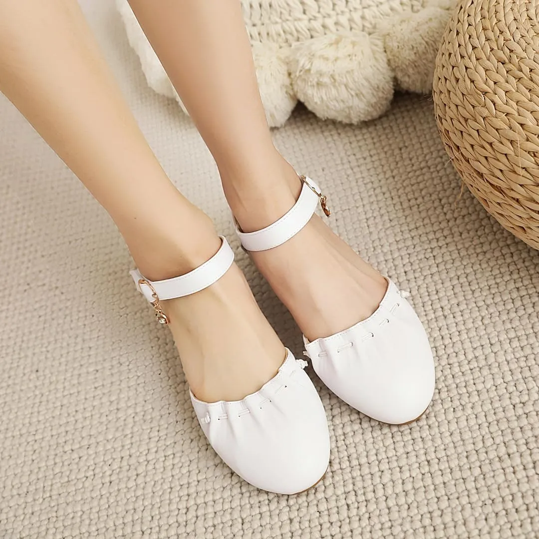 LISYIIZ Womens SS91 Fashion Dress Light Weight Formal Pu Flats Sandals
