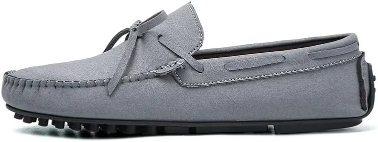 Loafers for Men Suede Vegan Leather Moccasins Driving Loafers Flexible Comfortable Anti-Slip Casual Slip On