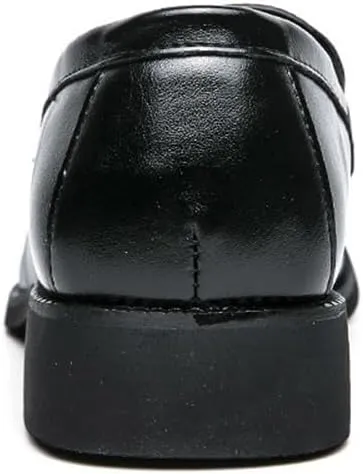 Loafers Shoes for Men Round Toe Patchwork Vegan Leather Anti-Slip Comfortable Resistant Fashion Outdoor Slip-on