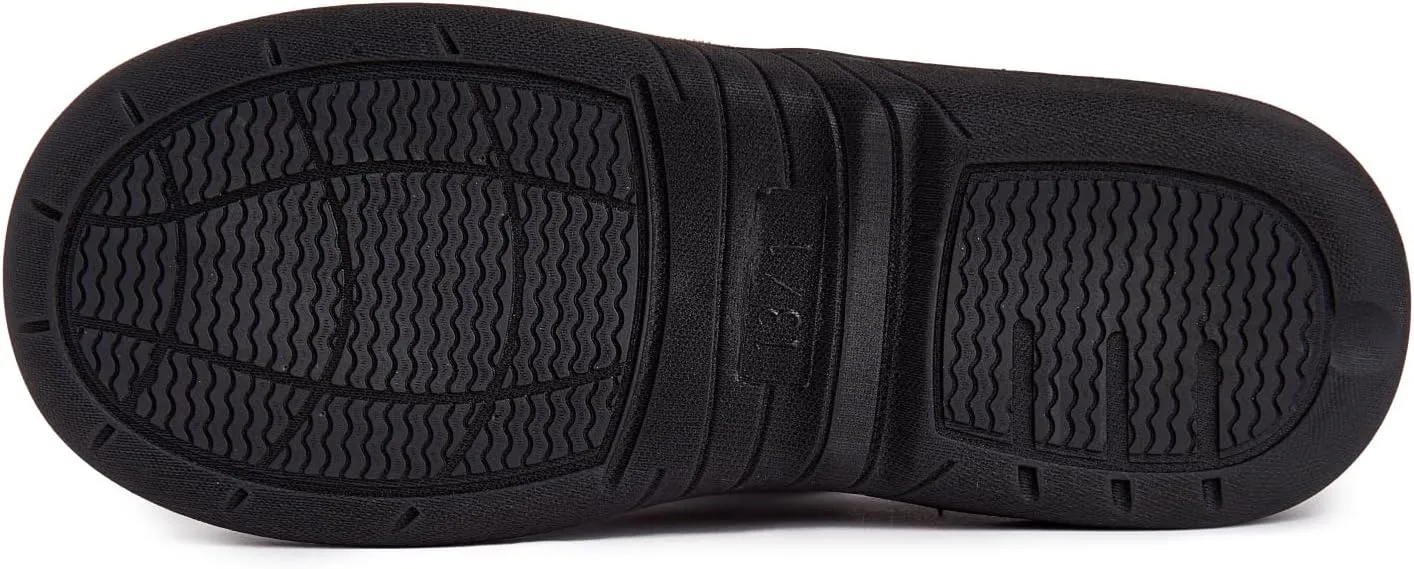 Lucky Brand Boy's Micro Suede A-line Slippers – Cozy Comfort and Stylish Design for Little Feet