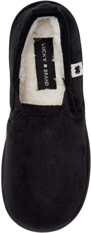 Lucky Brand Boy's Micro Suede A-line Slippers – Cozy Comfort and Stylish Design for Little Feet