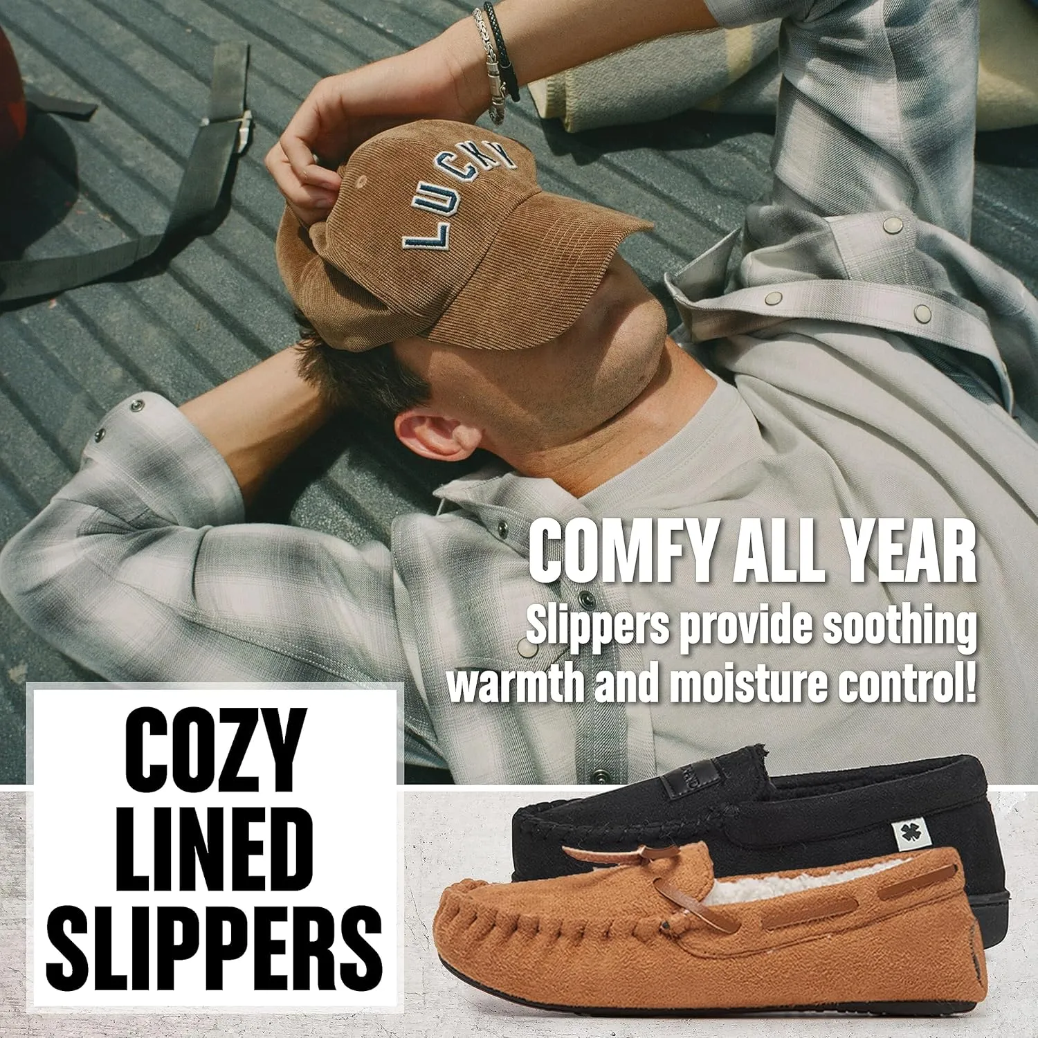 Lucky Brand Boy's Micro Suede A-line Slippers – Cozy Comfort and Stylish Design for Little Feet