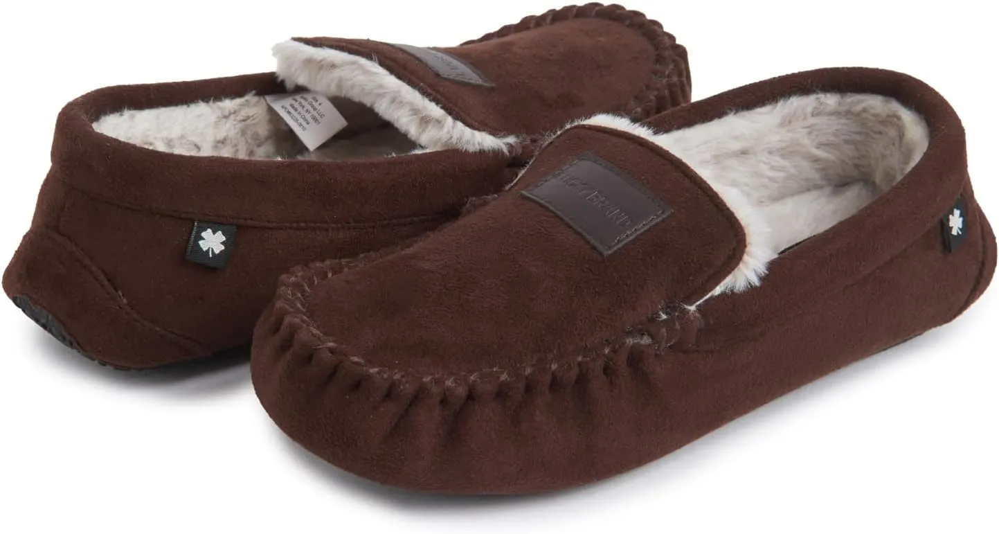 Lucky Brand Boy's Moccasin Slippers – Cozy and Stylish Indoor Footwear for Boys