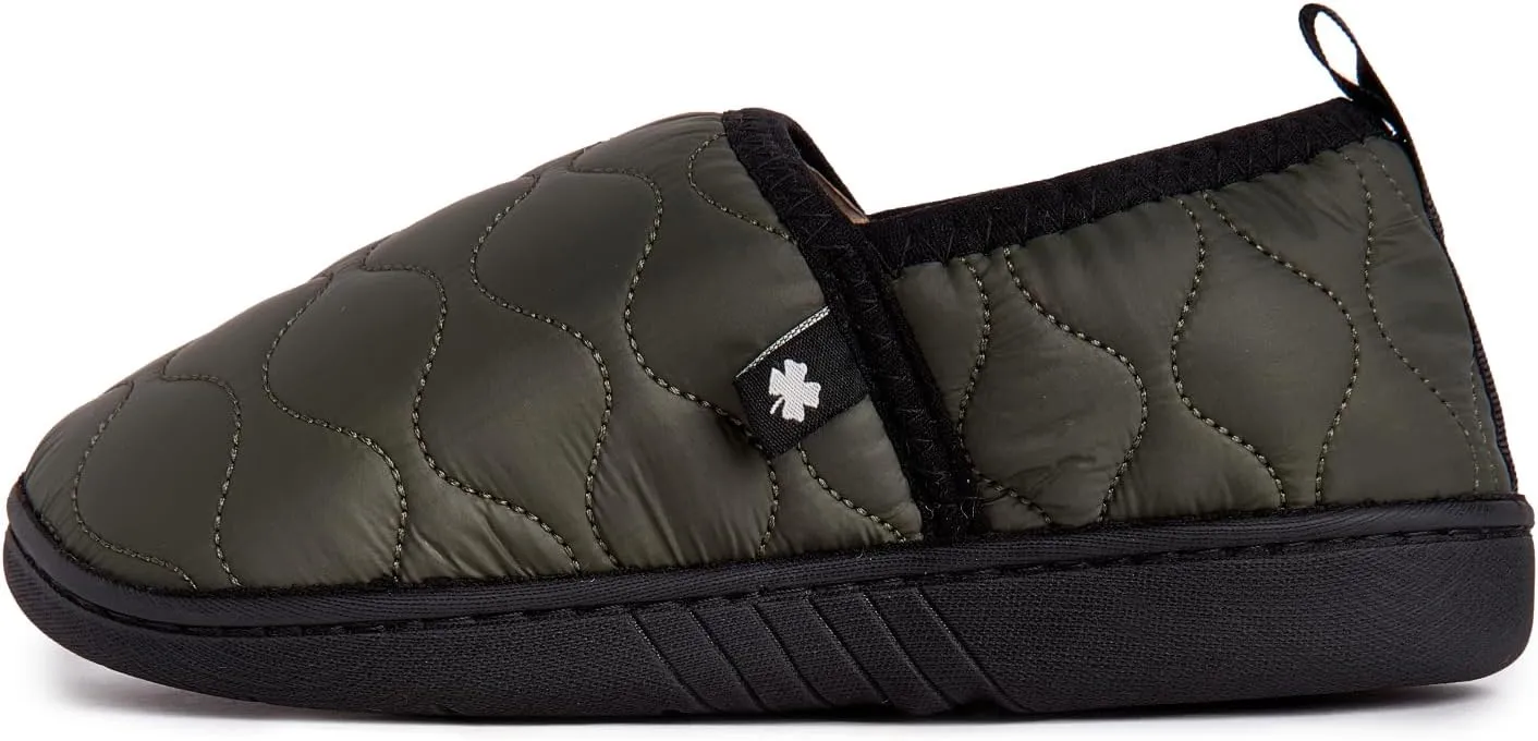 Lucky Brand Boy's Quilted A-line Slippers – Warm, Stylish, and Comfortable Footwear for Kids