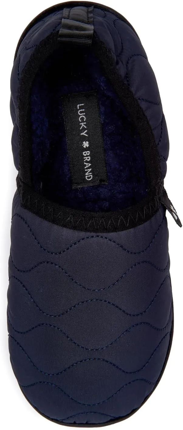 Lucky Brand Boy's Quilted A-line Slippers – Warm, Stylish, and Comfortable Footwear for Kids