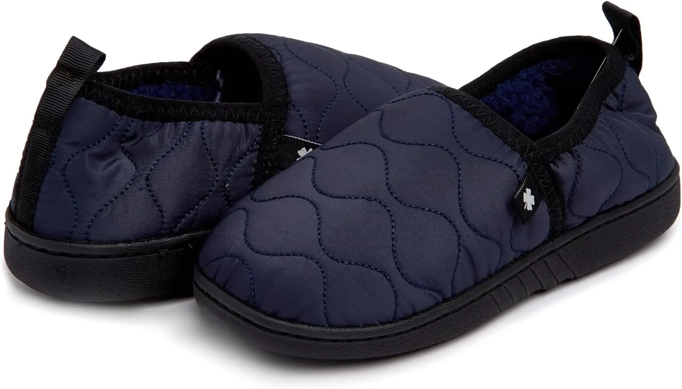 Lucky Brand Boy's Quilted A-line Slippers – Warm, Stylish, and Comfortable Footwear for Kids