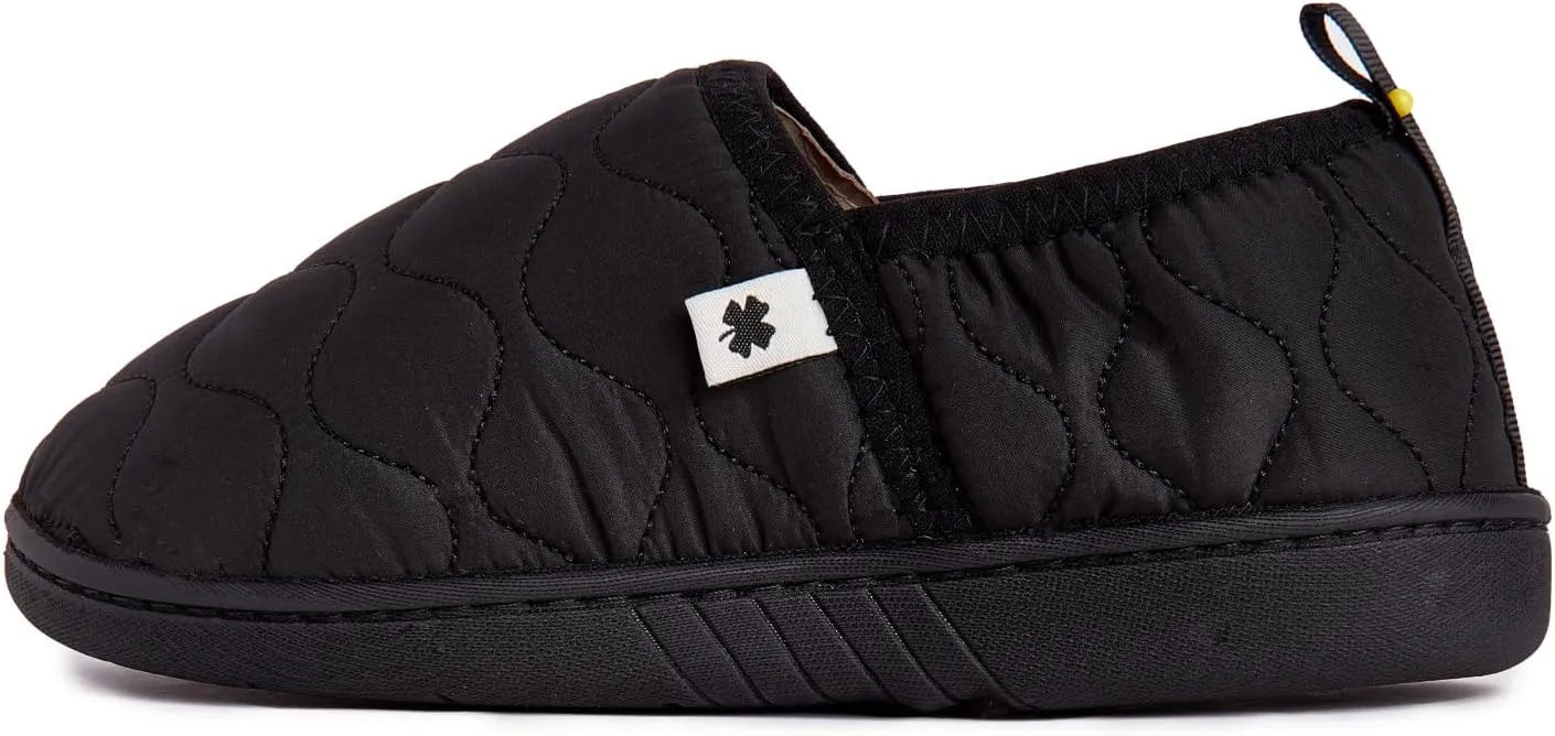 Lucky Brand Boy's Quilted A-line Slippers – Warm, Stylish, and Comfortable Footwear for Kids