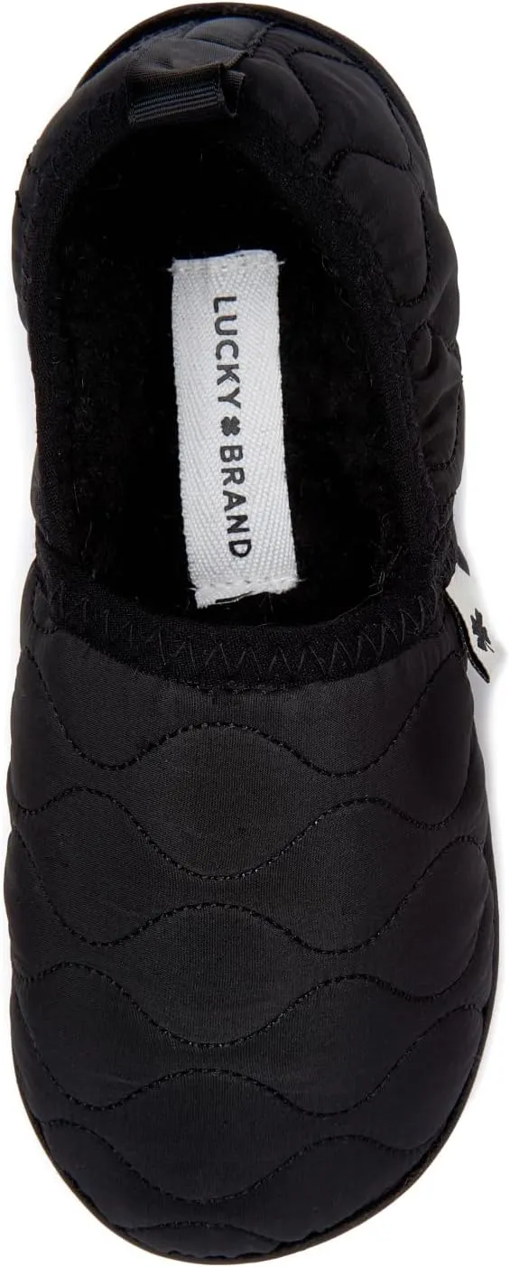 Lucky Brand Boy's Quilted A-line Slippers – Warm, Stylish, and Comfortable Footwear for Kids