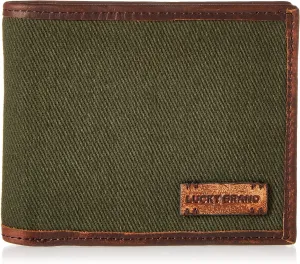 Lucky Brand Men's Bifold Wallet | Id Window | Card Slots | Leather | Organization | Durable | Stylish