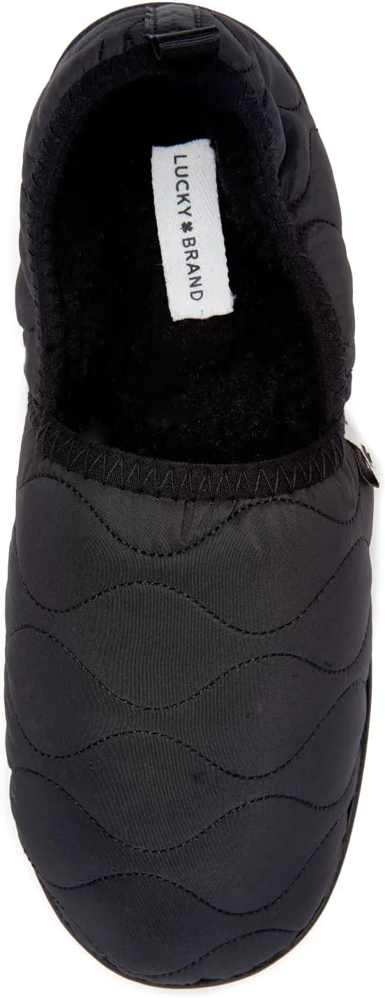 Lucky Brand Men's Quilted A-line Slippers – Stylish and Cozy Indoor Footwear for Men