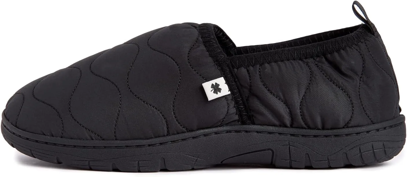 Lucky Brand Men's Quilted A-line Slippers – Stylish and Cozy Indoor Footwear for Men
