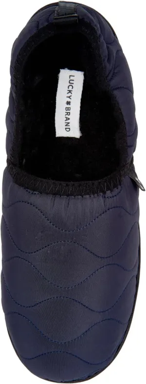 Lucky Brand Men's Quilted A-line Slippers – Stylish and Cozy Indoor Footwear for Men