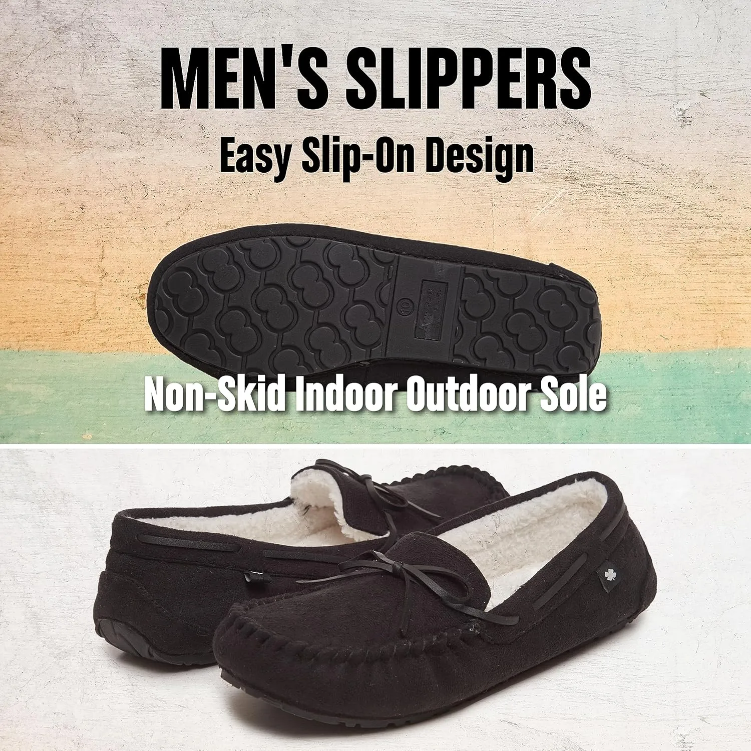 Lucky Brand Men's Quilted A-line Slippers – Stylish and Cozy Indoor Footwear for Men