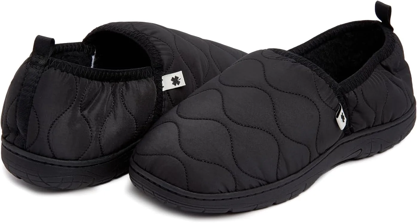 Lucky Brand Men's Quilted A-line Slippers – Stylish and Cozy Indoor Footwear for Men