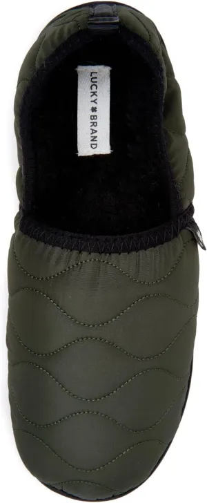 Lucky Brand Men's Quilted A-line Slippers – Stylish and Cozy Indoor Footwear for Men