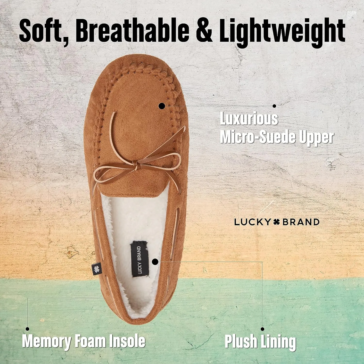 Lucky Brand Men's Quilted A-line Slippers – Stylish and Cozy Indoor Footwear for Men