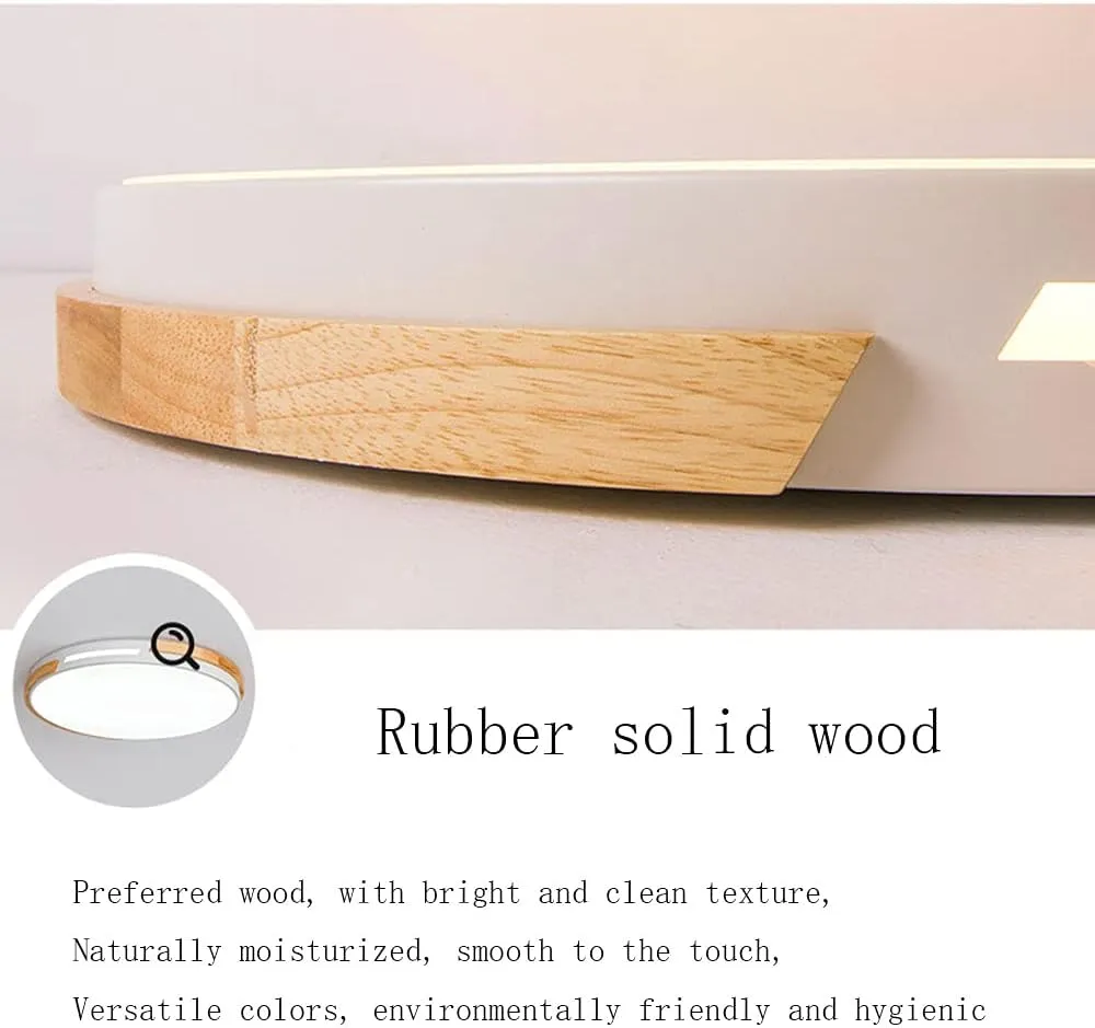 Macaron Ceiling Light LED Ceiling Lamp Modern Minimalist Living Room Flat Lamp Three Color Temperature in One (3000k/4000k/6500k) Easy to Install Lighting Fixture Bedroom, Study, Living Room