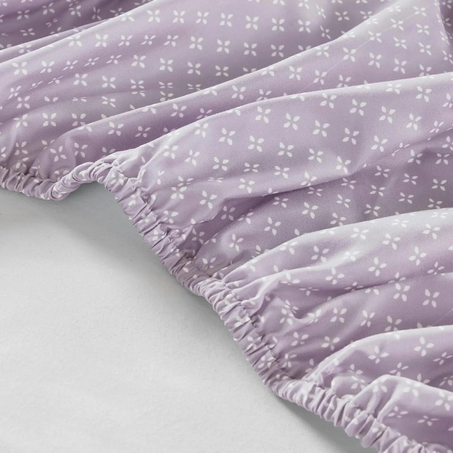 Madison Park Queen Comforter Set with Sheets, Floral Bed in A Bag Microfiber Comforter, Shabby Chic Queen Bedding Set Diamond Printed Sheet, Luna, Taupe 7 Piece