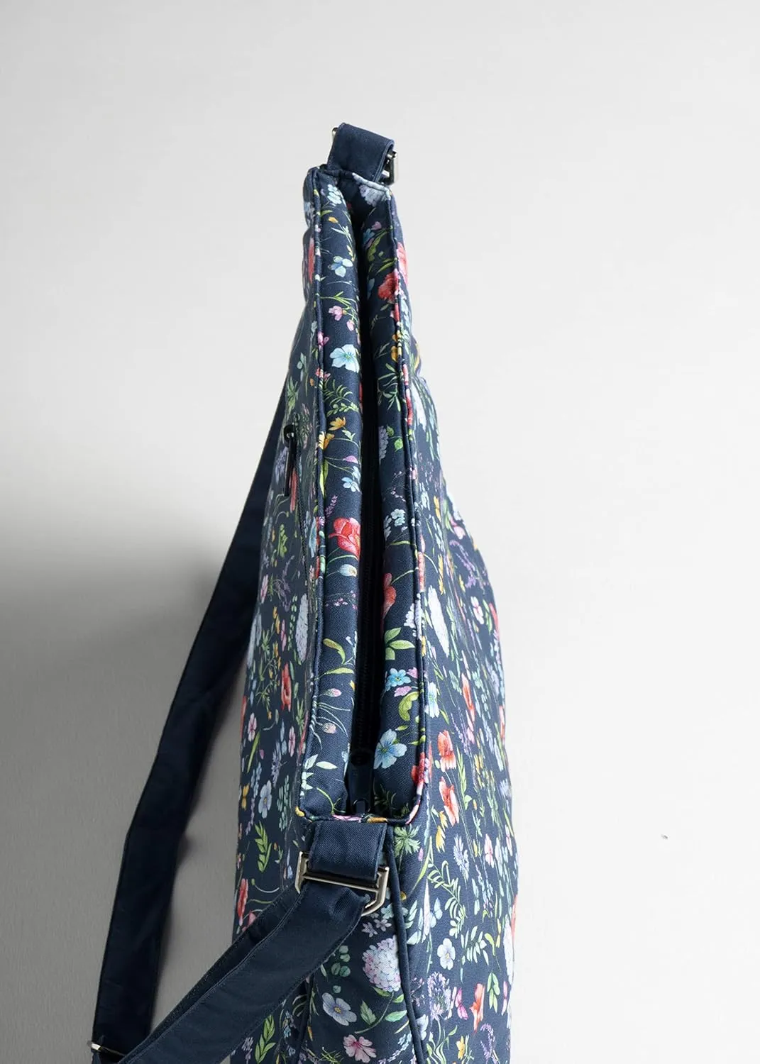 Maison d' Hermine Hand Bag Cotton Adjustable Shoulder Strap Cross Body Bag Tote purse with Zippered & Slip Pockets