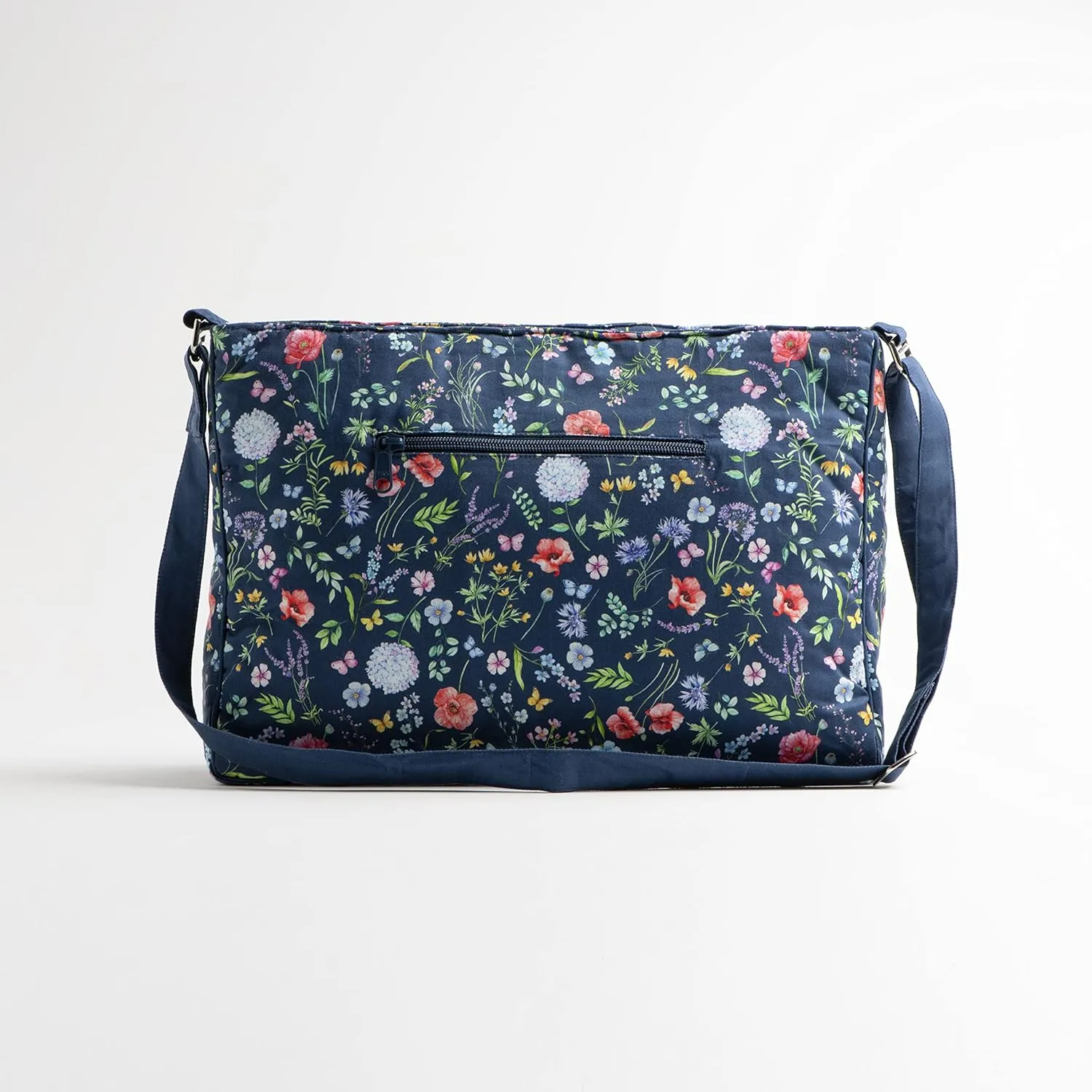 Maison d' Hermine Hand Bag Cotton Adjustable Shoulder Strap Cross Body Bag Tote purse with Zippered & Slip Pockets