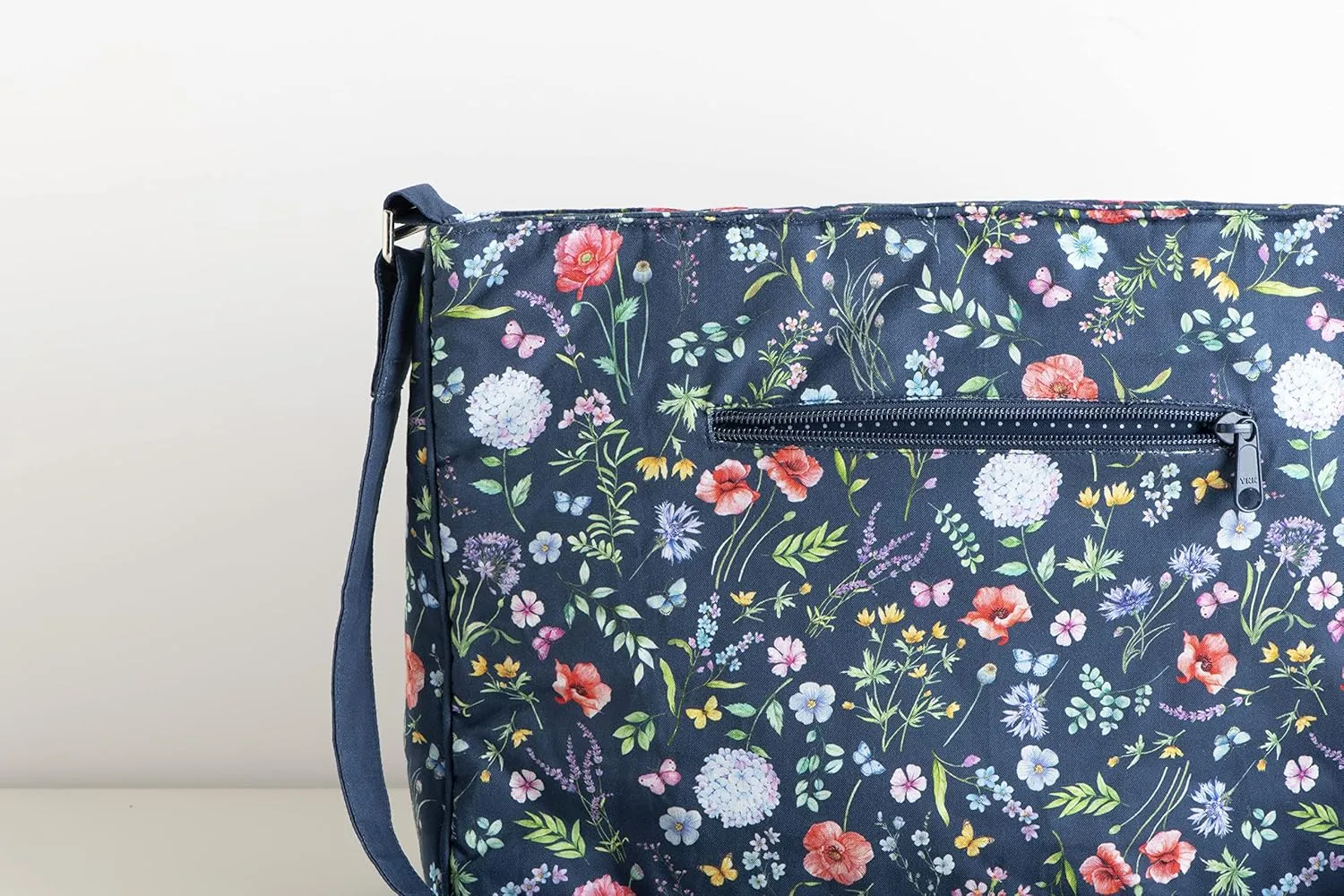 Maison d' Hermine Hand Bag Cotton Adjustable Shoulder Strap Cross Body Bag Tote purse with Zippered & Slip Pockets