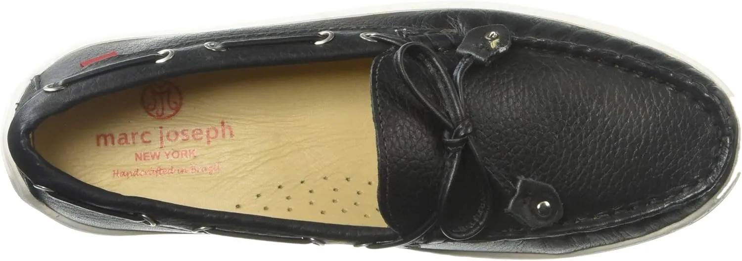 Marc Joseph New York Unisex-Child Casual Comfort Slip on Moccasin Tie-Bow Loafer Driving Style
