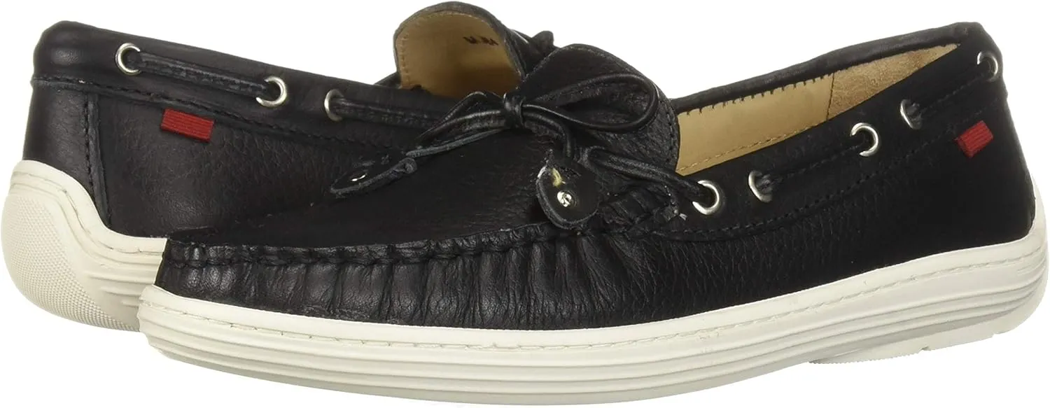 Marc Joseph New York Unisex-Child Casual Comfort Slip on Moccasin Tie-Bow Loafer Driving Style