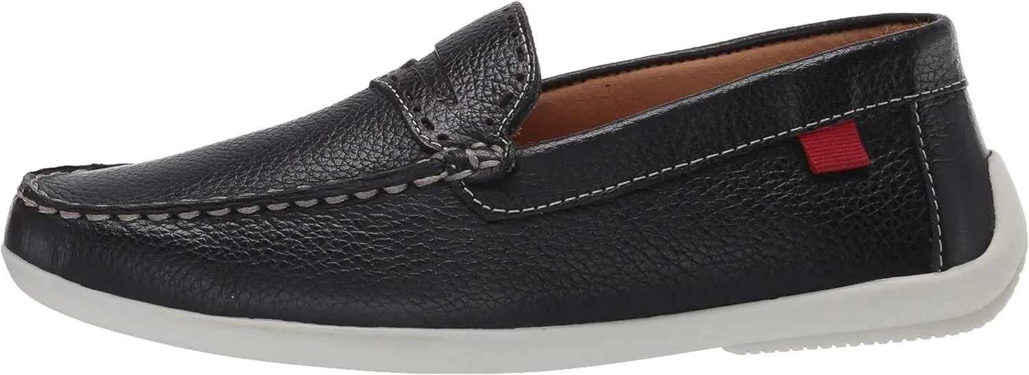 Marc Joseph New York Unisex-Child Leather Made in Brazil Driving Loafer with Penny Detail
