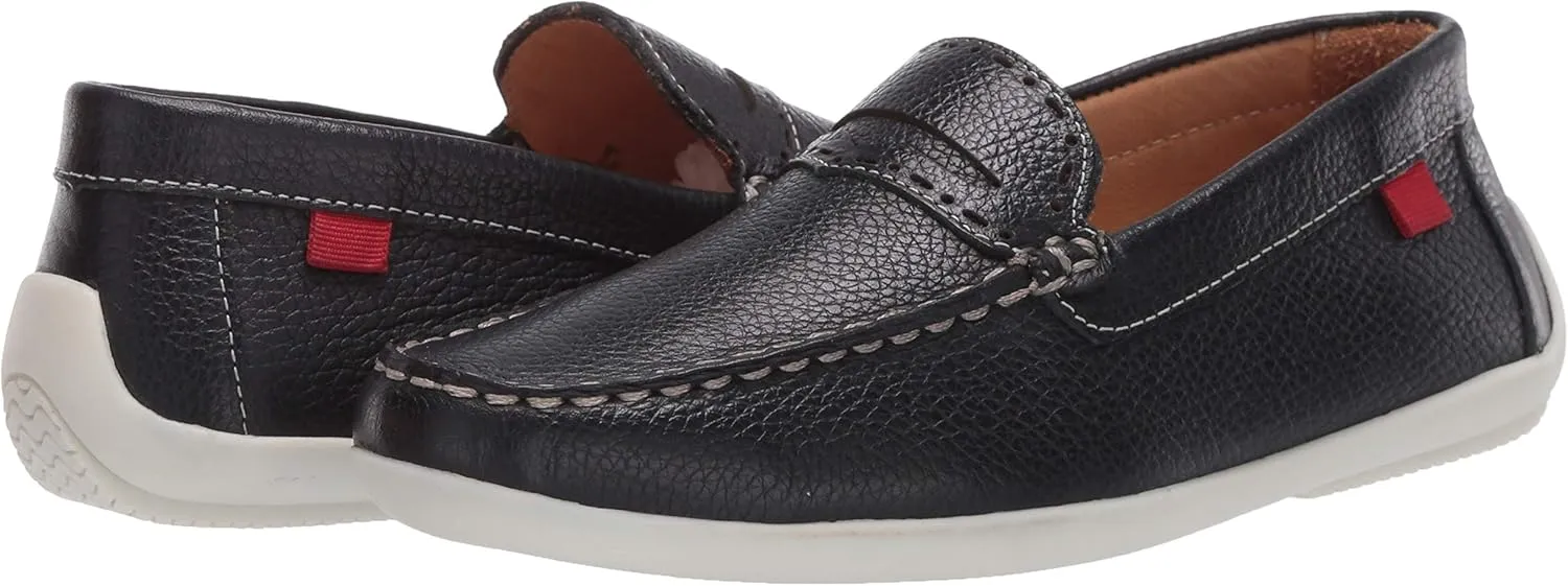 Marc Joseph New York Unisex-Child Leather Made in Brazil Driving Loafer with Penny Detail