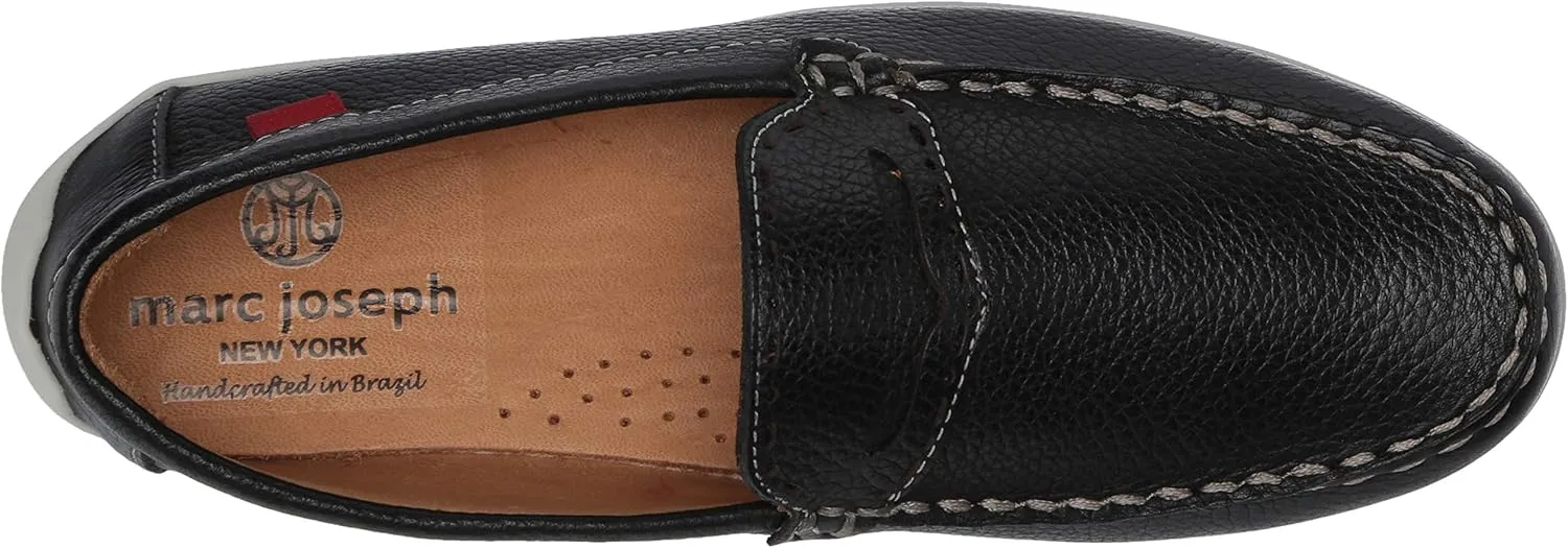 Marc Joseph New York Unisex-Child Leather Made in Brazil Driving Loafer with Penny Detail