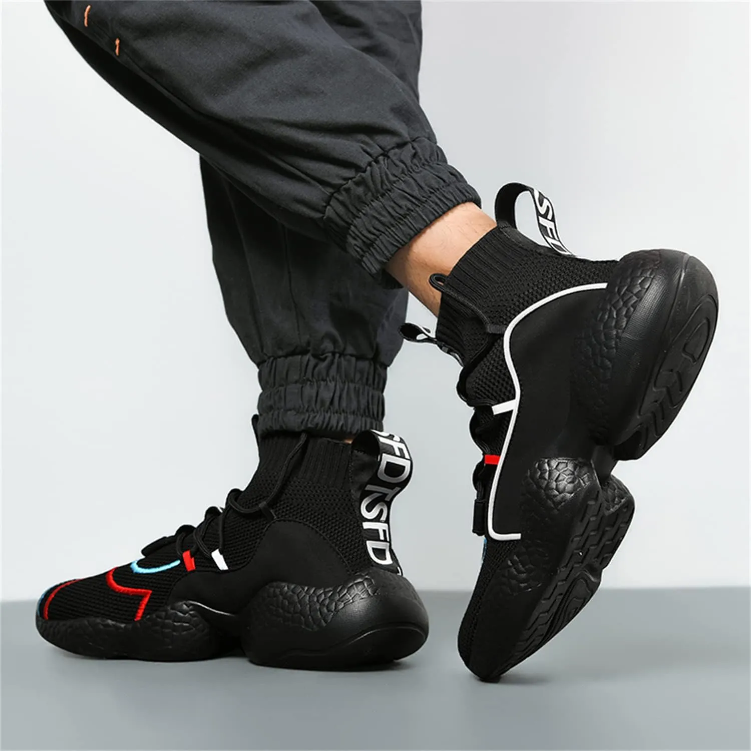 MDPCX Couple Shoes High top Men's Socks Shoes Running Light Breathable Casual Women's Sports Shoes Fashion Sports Shoes Climbing Shoes