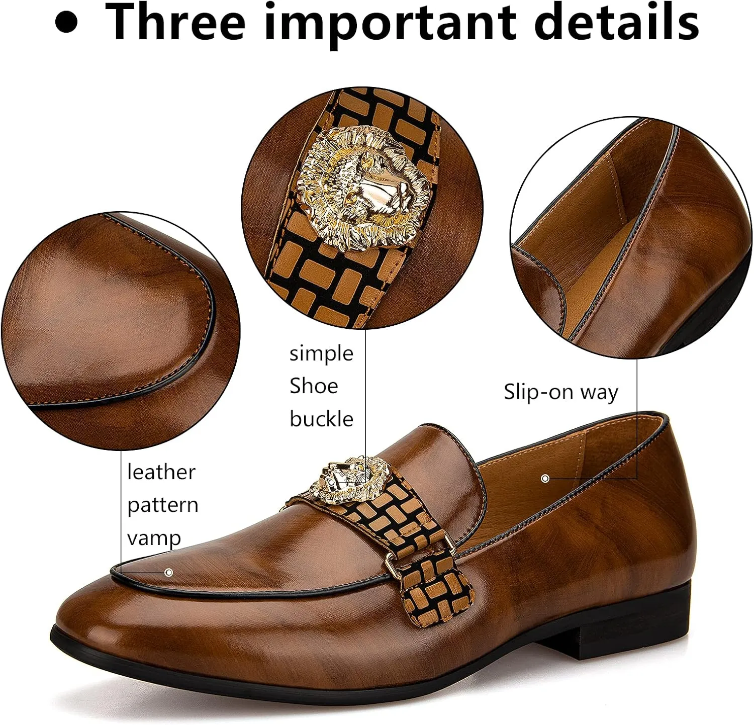 Meijiana Men's Loafers Lightweight Slip-On Moccasins Stylish Dress Shoes Breathable Tassels Loafers