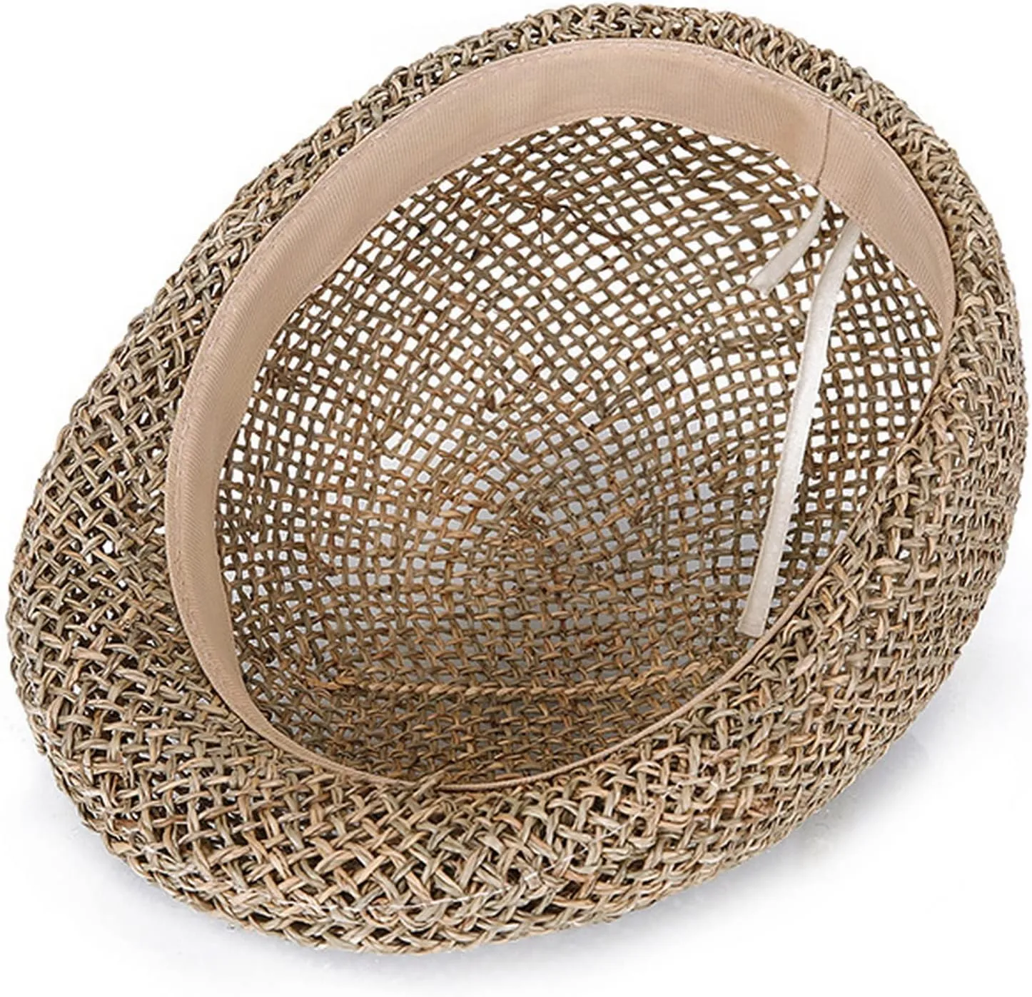 Men Mesh Summer Flat Cap Newsboy Beret Solid Ivy Cap Cabbie Driving Straw Hat