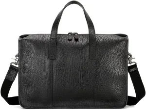 Men's Bag Leather Men's Handbag Layer Cowhide Computer Business Briefcase Single Shoulder Crossbody