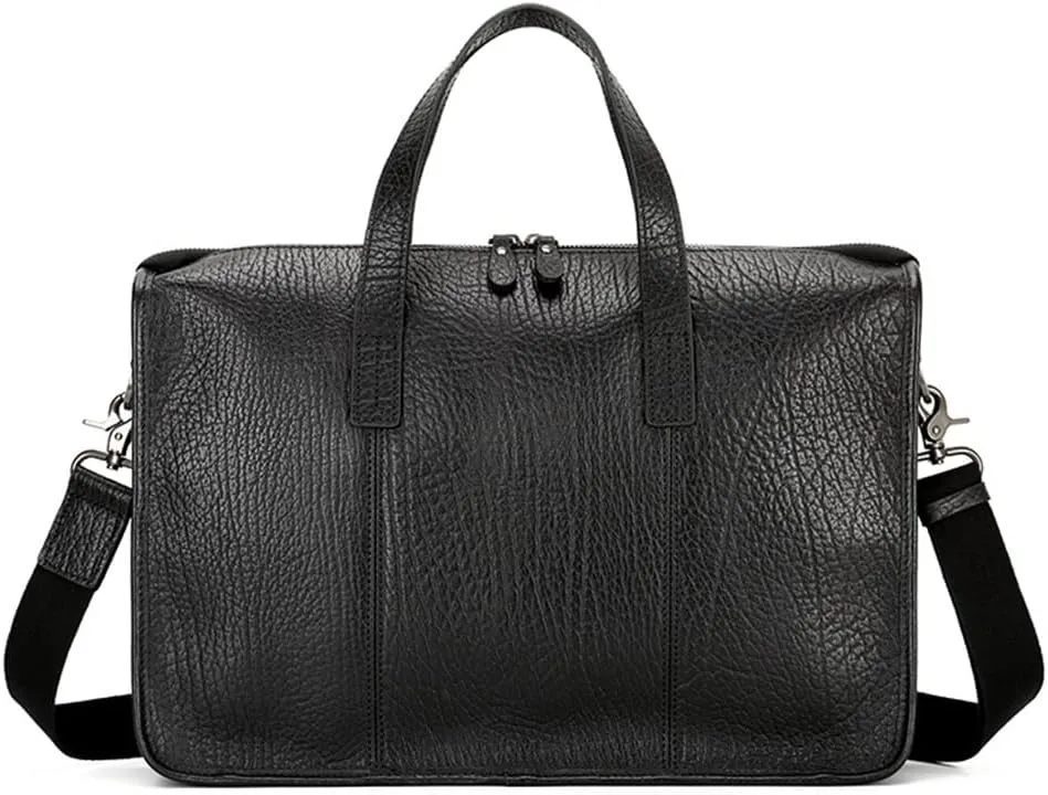 Men's Bag Leather Men's Handbag Layer Cowhide Computer Business Briefcase Single Shoulder Crossbody